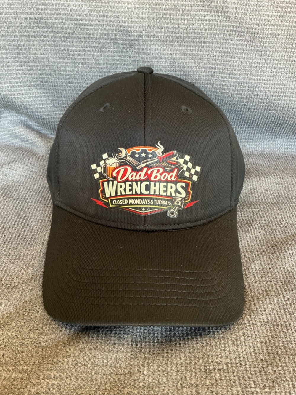 Dad Bod Wrenchers Hat – Outdoor Cap Adjustable Black Trucker